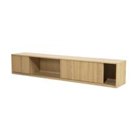 Eleonora TV-meubel 'Milo' Eiken, 240cm, kleur Naturel