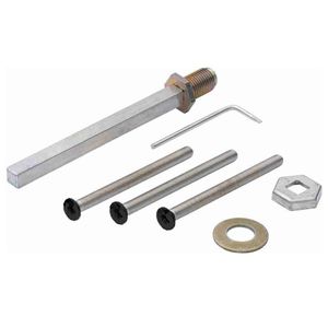 HOPPE Wisselstiftgarnituur voor Massieve Schilden Deurdikte: 40-70mm Snelstift (incl. 3 Zwarte Metaalschroeven)