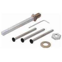 HOPPE Wisselstiftgarnituur voor Massieve Schilden Deurdikte: 40-70mm Snelstift (incl. 3 Zwarte Metaalschroeven)