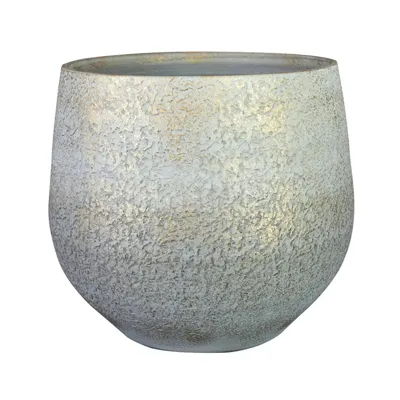 Bloempot Noor Metallic Grey Ø27cm