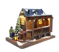 Residential Caravan with LED Polyresin 22cm Santaville - Santaville Residential Caravan with LED Polyresin 22cm Santaville - Santaville