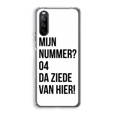 Da ziede van hier: Sony Xperia 10 III Transparant Hoesje
