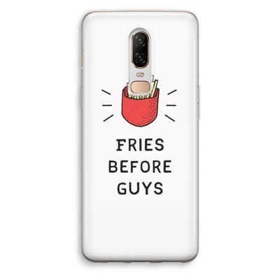 Fries before guys: OnePlus 6 Transparant Hoesje