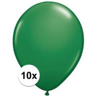 Qualatex ballonnen groen 10 stuks - thumbnail