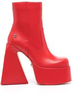 NAKED WOLFE bottines Jane - Rouge