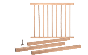 Balustrade beuken - Model 1 - meerdere formaten - hoge kwaliteit - duurzaam hout