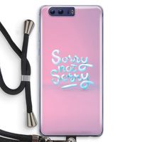 Sorry not sorry: Honor 9 Transparant Hoesje met koord