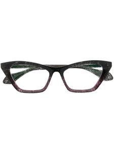 Theo Eyewear lunettes de vue Mille+89 à monture papillon - Noir