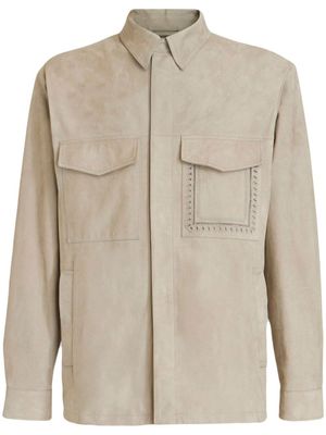 ETRO chemise en cuir de veau - Tons neutres