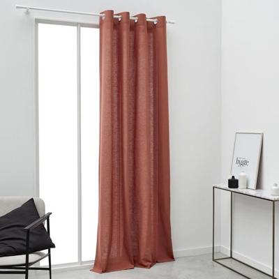 TODAY ringgordijn - 140x240cm - 100% Katoen - Terracotta