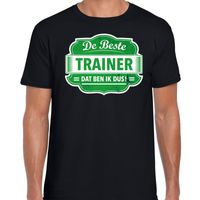 Cadeau t-shirt voor de beste trainer zwart voor heren 2XL  -