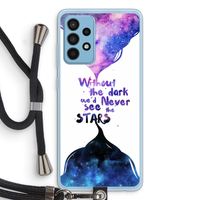 Stars quote: Samsung Galaxy A52 Transparant Hoesje met koord