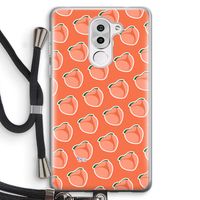 Just peachy: Honor 6X Transparant Hoesje met koord