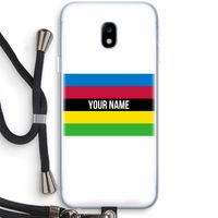 WK Wielrennen: Samsung Galaxy J3 (2017) Transparant Hoesje met koord