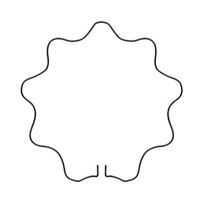 Paecock steunring rond geschulpt 34 cm