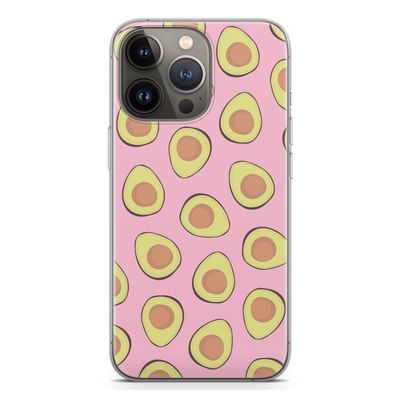 Dancing avocados: iPhone 13 Pro Transparant Hoesje