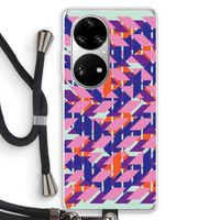 Skew Blush 3: Huawei P50 Pro Transparant Hoesje met koord