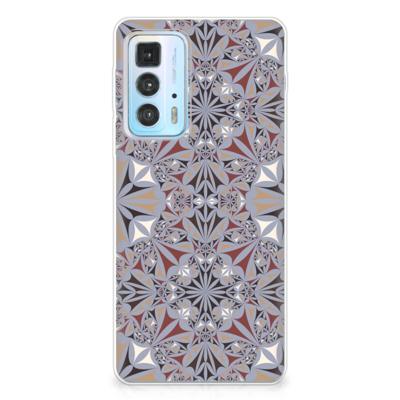 Motorola Edge 20 Pro | TPU | Siliconen hoesje | Flower Tiles