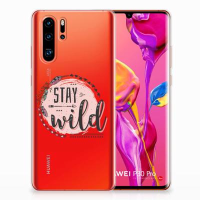 Huawei P30 Pro Telefoonhoesje met Naam Boho Stay Wild Huawei P30 Pro Telefoonhoesje met Naam Boho Stay Wild