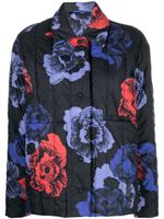 Ferragamo veste à fleurs - Noir