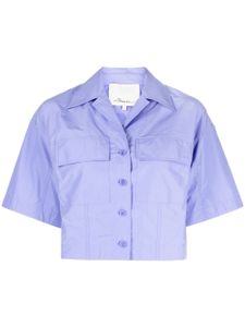 3.1 Phillip Lim chemise crop à col cranté - Violet