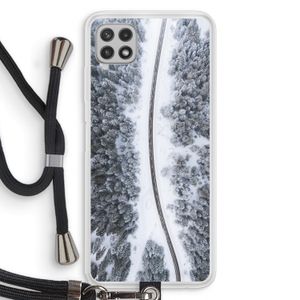 Snøfall: Samsung Galaxy A22 4G Transparant Hoesje met koord