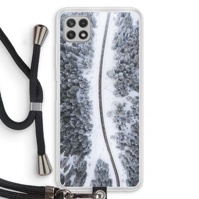 Snøfall: Samsung Galaxy A22 4G Transparant Hoesje met koord