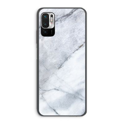 Witte marmer: Xiaomi Redmi Note 10 5G Transparant Hoesje