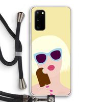 Ice cream: Samsung Galaxy S20 Transparant Hoesje met koord