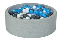 Viking Choice  Ballenbak 90 cm met 450 ballen wit, transparant, grijs & licht blauw - thumbnail