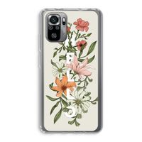 Hello bloemen: Xiaomi Redmi Note 10S Transparant Hoesje