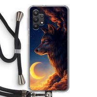 Night Guardian: Samsung Galaxy A32 5G Transparant Hoesje met koord