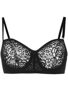 Wacoal soutien-gorge bandeau en dentelle - Noir