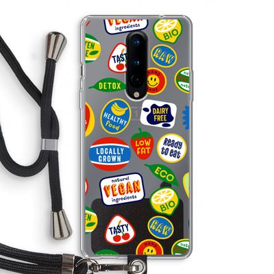 Fruitsticker: OnePlus 8 Transparant Hoesje met koord