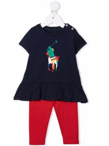 Ralph Lauren Kids survêtement colour block - Bleu