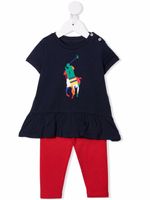 POLO RALPH LAUREN KIDS survêtement colour block - Bleu - thumbnail