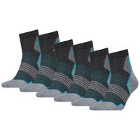 HEAD Hiking Quarter sokken 6-pack Unisex Grey/blue-43/46