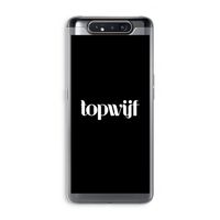 Topwijf Zwart: Samsung Galaxy A80 Transparant Hoesje