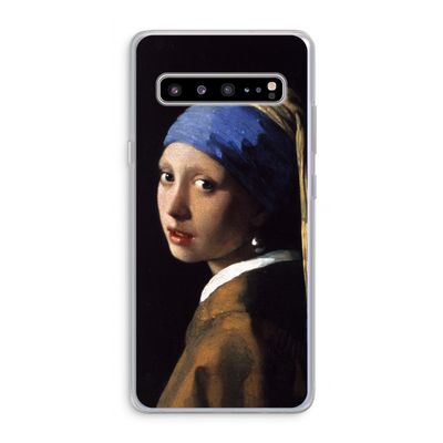 The Pearl Earring: Samsung Galaxy S10 5G Transparant Hoesje