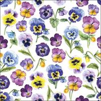 Ambiente servetten 33x33 cm pansy all over voorjaar lente