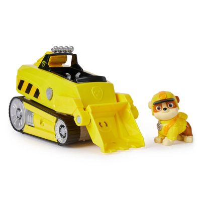 PAW Patrol Jungle Pups Rubble neushoornvoertuig met speelfiguur