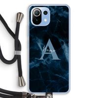 Midnight Marble: Xiaomi Mi 11 Lite Transparant Hoesje met koord