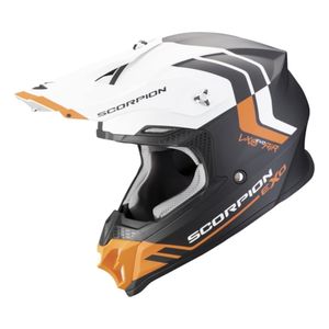 SCORPION VX-16 Fusion Mat, Motorcross helm, Zwart-Oranje