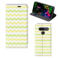 LG G8s Thinq | Hoesje met Magneet | Waves Yellow