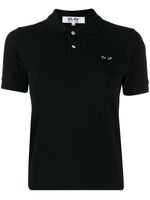 Comme Des Garçons Play polo à logo brodé - Noir