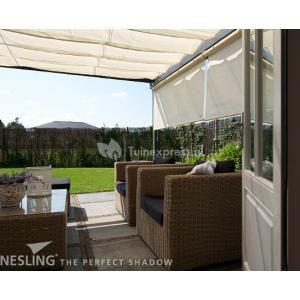 Complete Nesling pergola Wall 1 gebroken wit - 200 x 500 cm