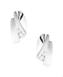 TFT Oorknoppen Zirkonia Poli/mat Zilver Gerhodineerd Mat Glanzend 9.5 mm x 5 mm