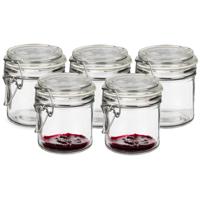 Weckpot/inmaakpot - 8x - Tarro - 250 ml - glas - met beugelsluiting - 11 x 10 cm - luchtdicht - thumbnail