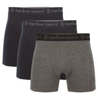Bamboo Basics 3-pak heren boxers - Rico Black/Grey