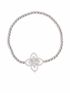 Roberto Coin bracelet Princess Flower Dubai en or blanc 18ct orné de diamants - Argent